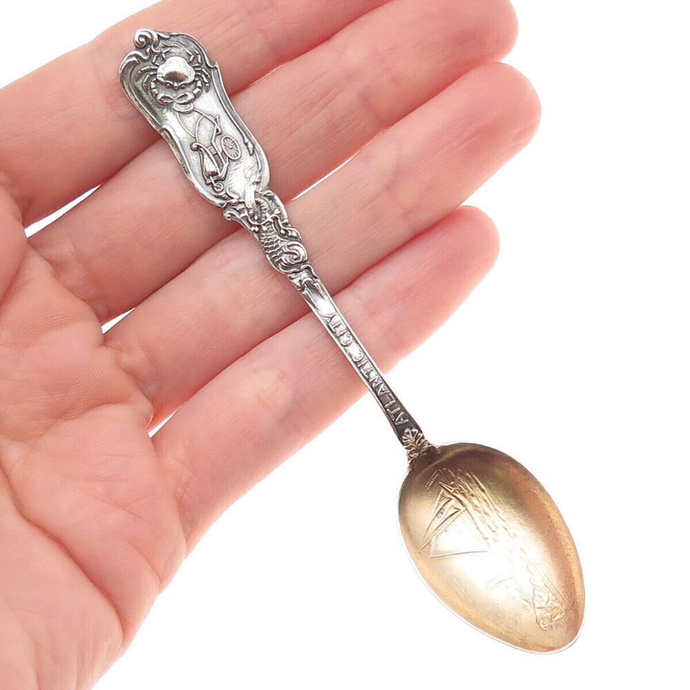 925 Sterling Silver Antique Art Deco CB&H Atlantic City Coffee Spoon